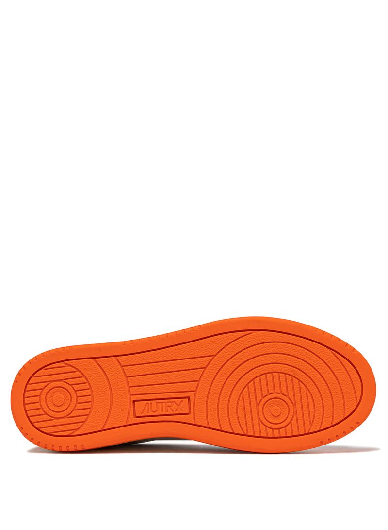 AUTRY - Basket Medalist Low Bicolor White/Pr Orange