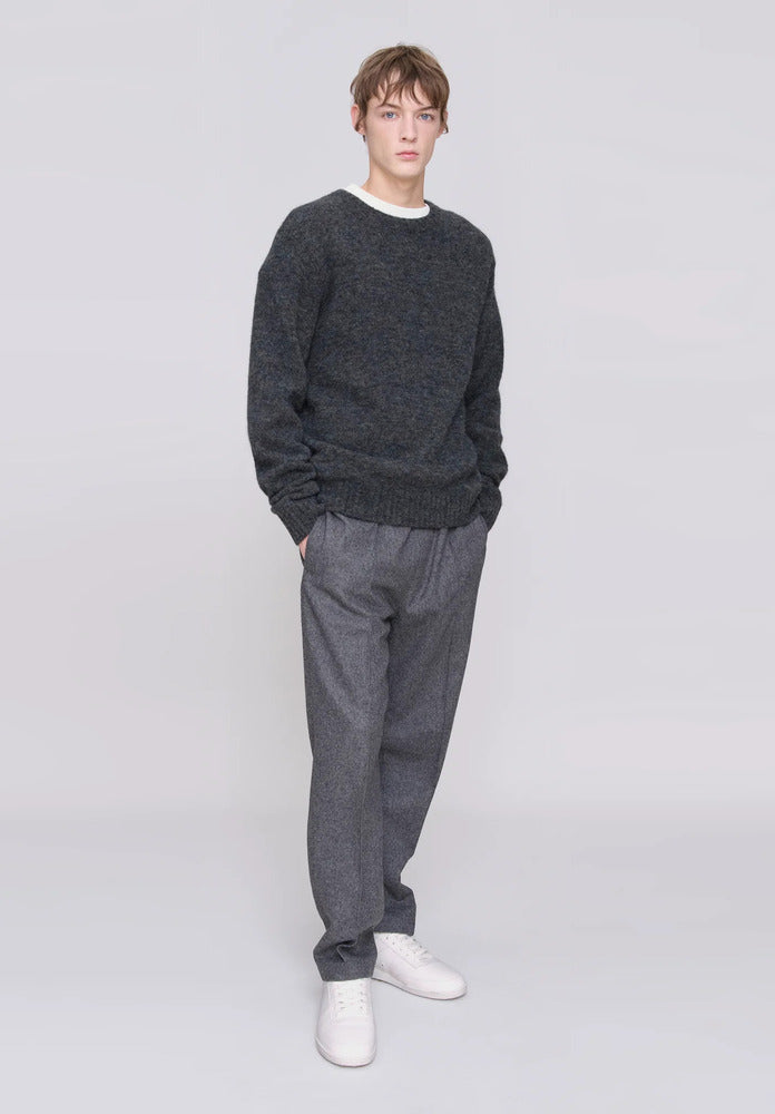 A.P.C. - Pull Lucas Bleu Acier Chiné