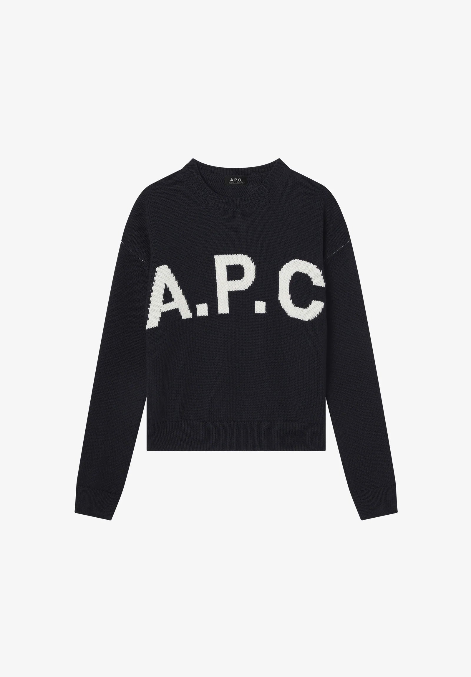 A.P.C. - Pull APC col rond Dark Navy