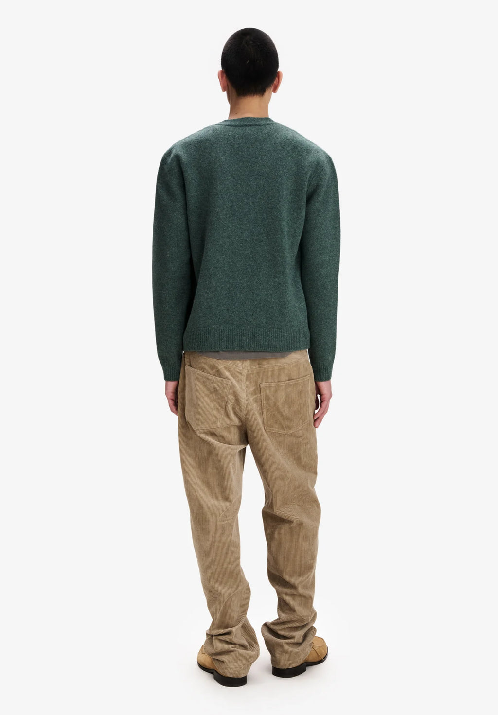 A.P.C. - Cardigan Kevin en Laine Vert Chine