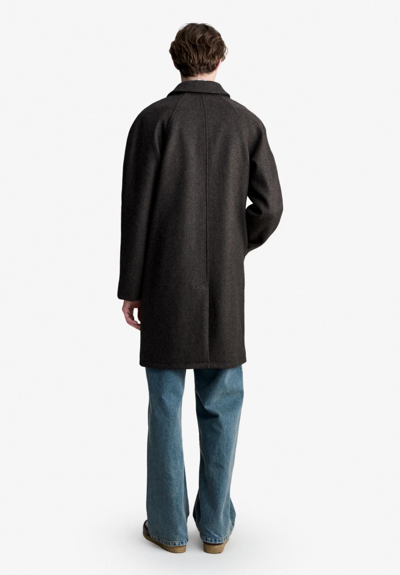 A.P.C. - Manteau Mac Marron chiné