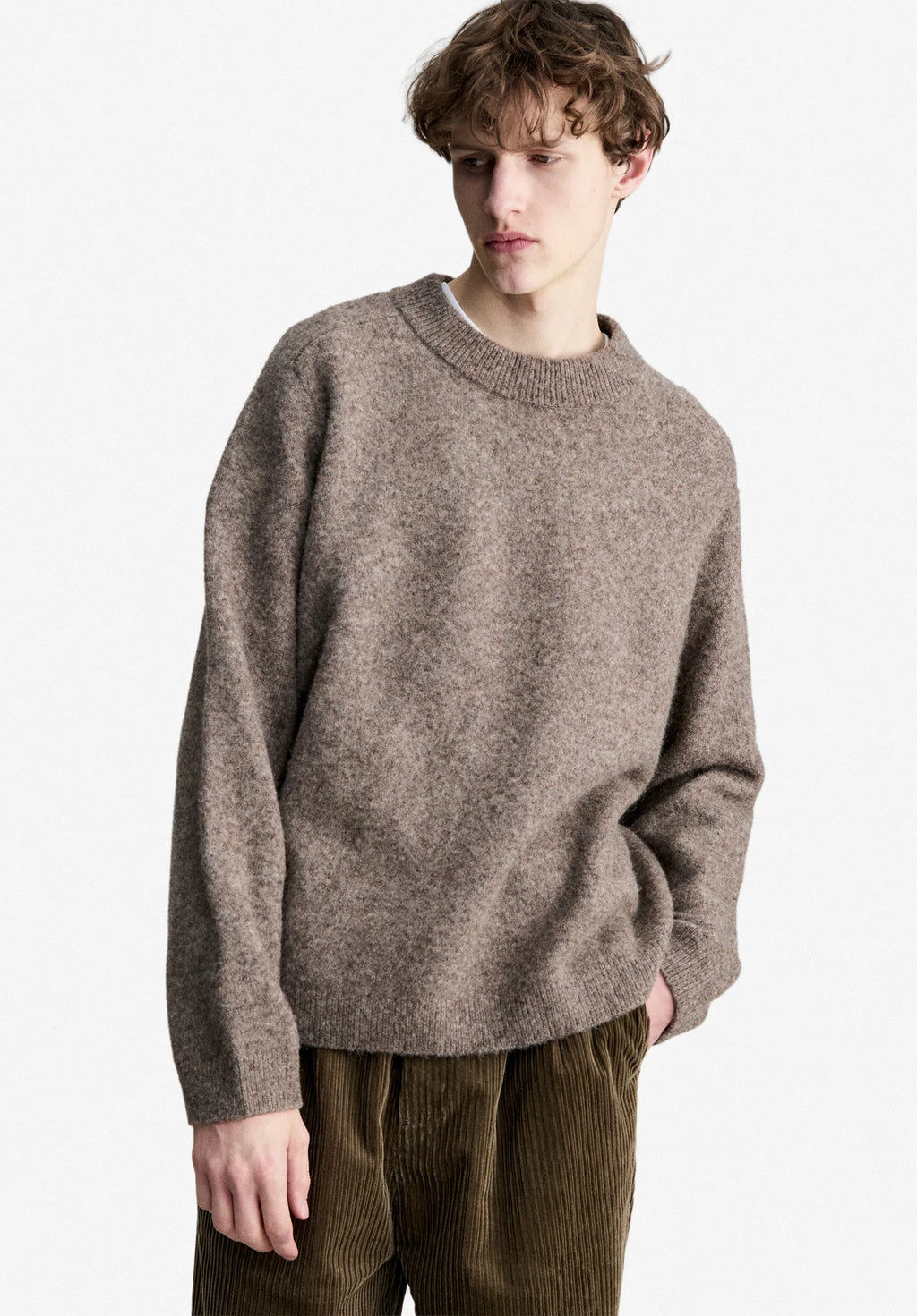 A.P.C. - Pull Dylan ample Marron Taupe