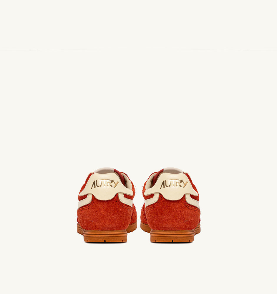 AUTRY - Basket Windspin en daim et cuir Parrot et rutabaga