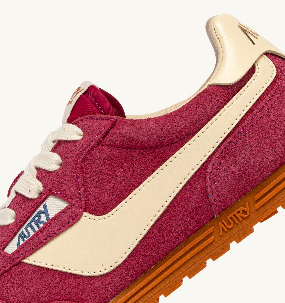 AUTRY - Basket Windspin en daim et cuir CHeyenne et rutabaga