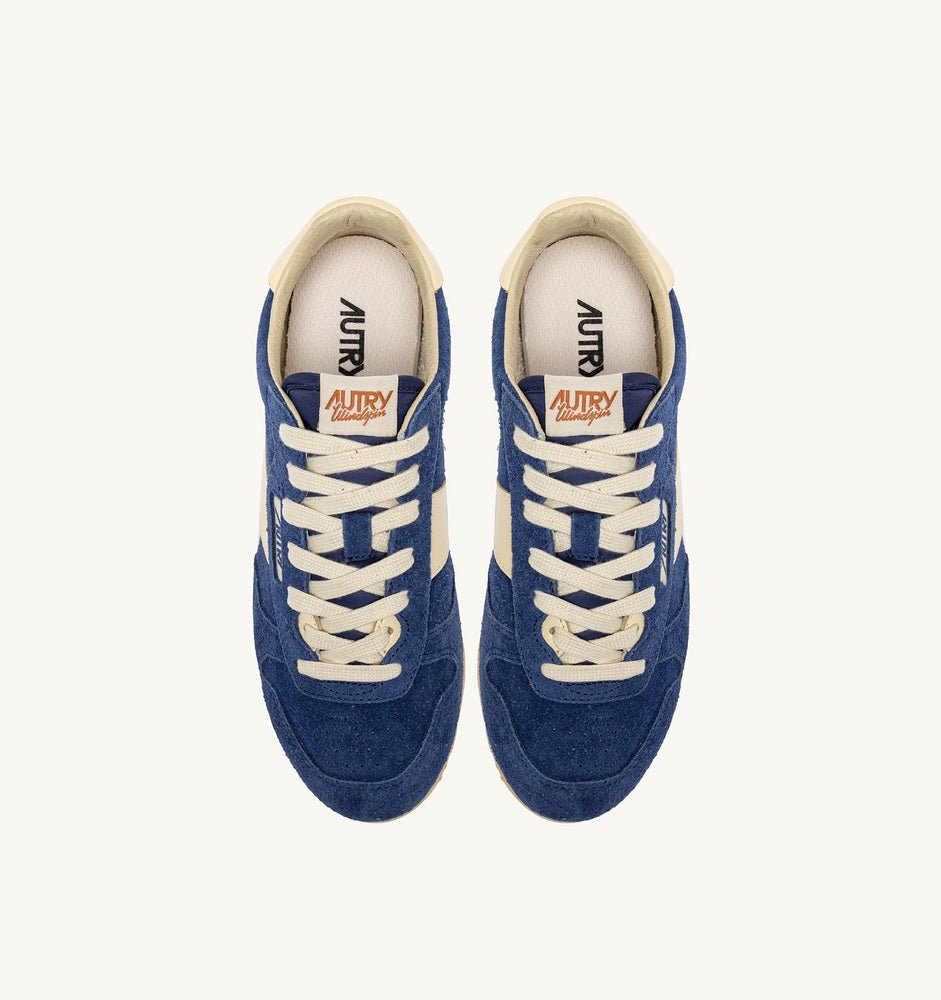 AUTRY - Basket Windspin en daim et cuir Infinito et rutabaga