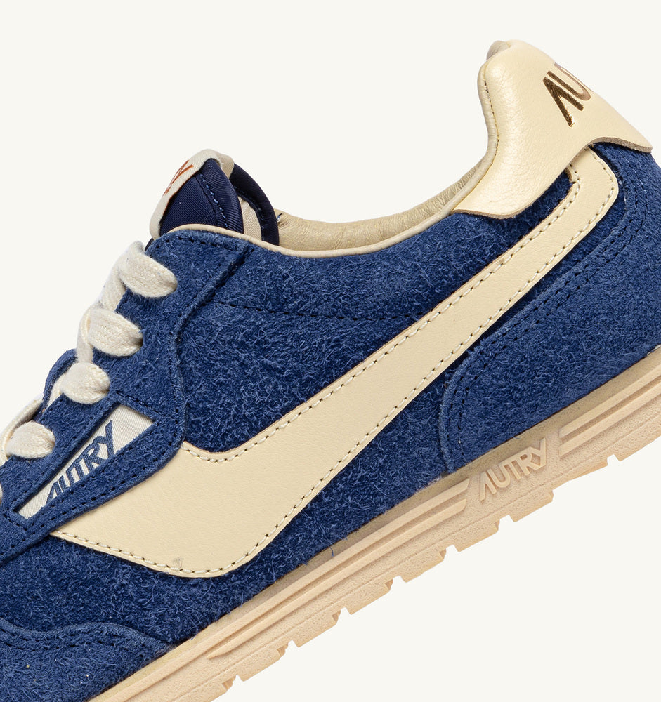 AUTRY - Basket Windspin en daim et cuir Infinito et rutabaga