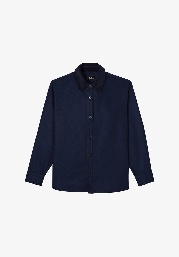 A.P.C. - Surchemise Bernardo Marine Chiné
