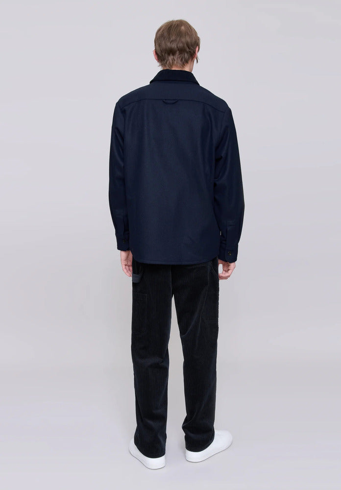 A.P.C. - Surchemise Bernardo Marine Chiné