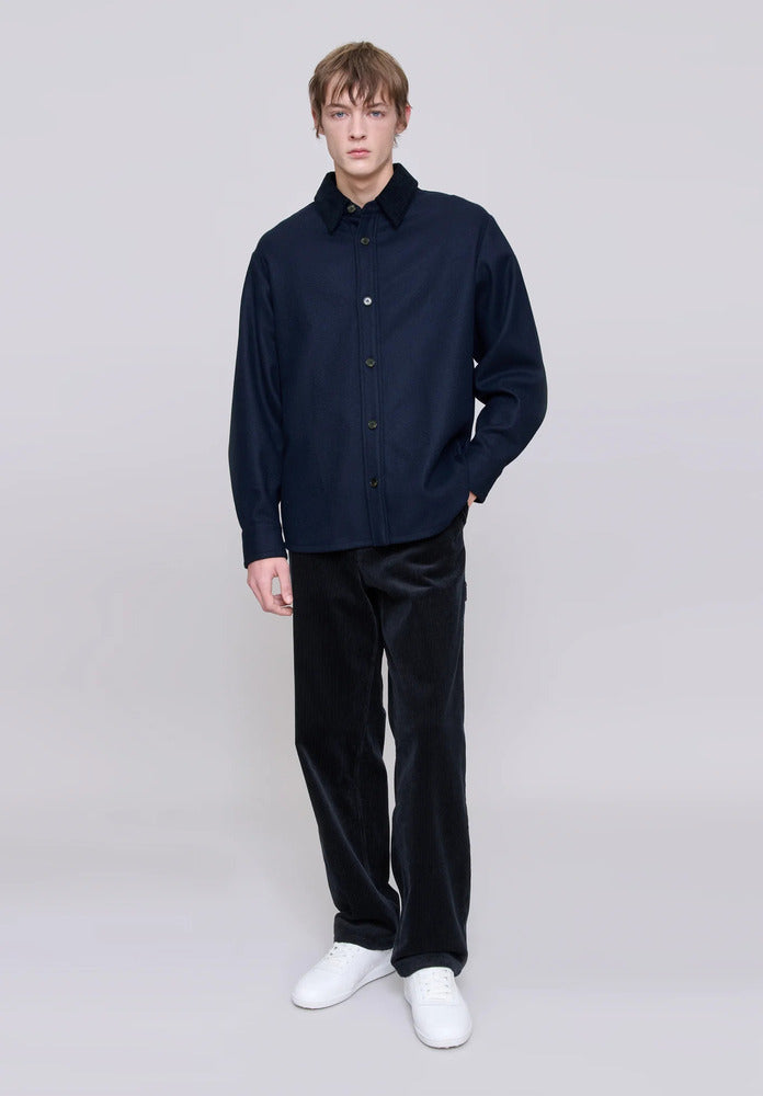A.P.C. - Surchemise Bernardo Marine Chiné