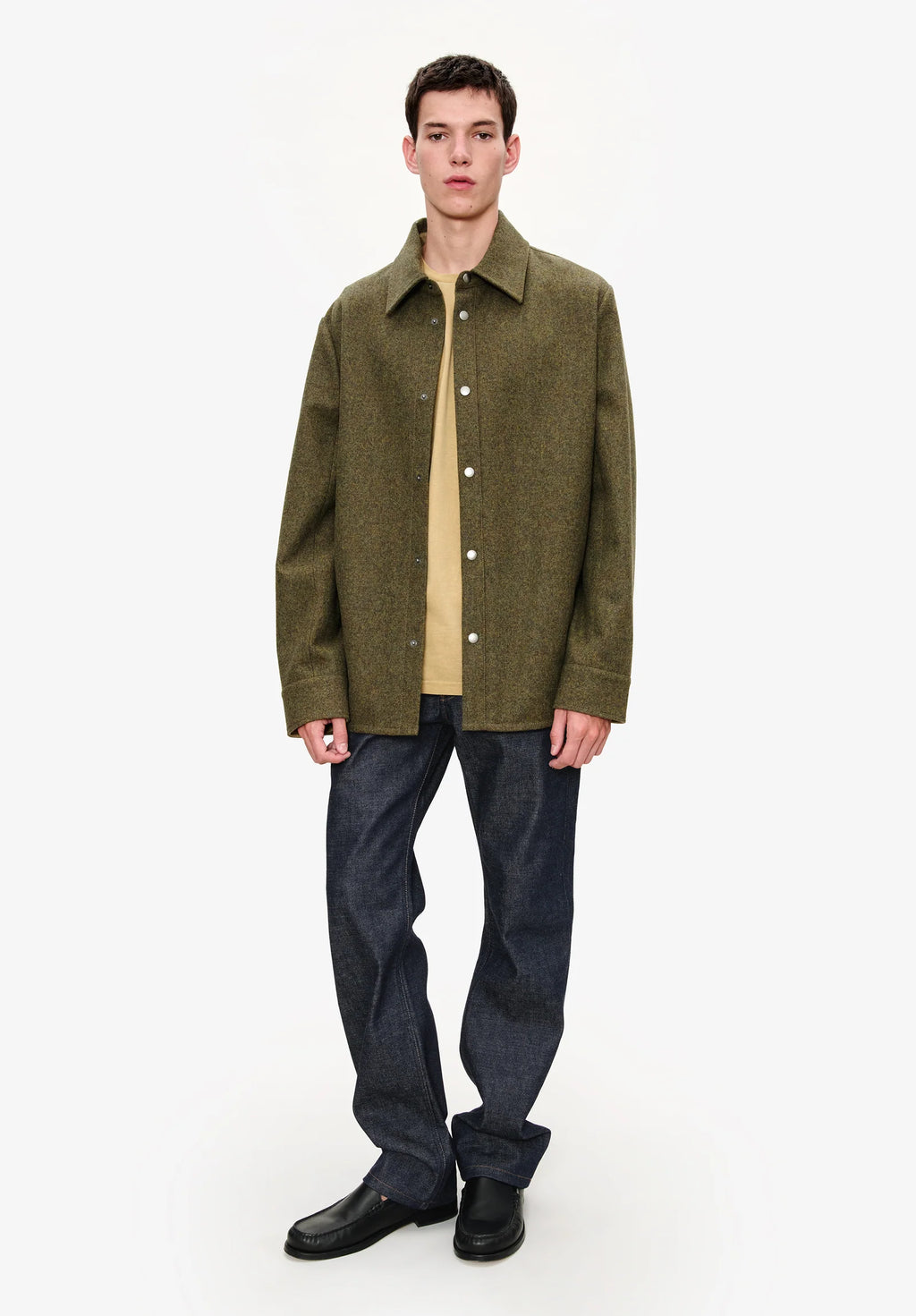 A.P.C. - Surchemise à boutons pressions Vert Chine