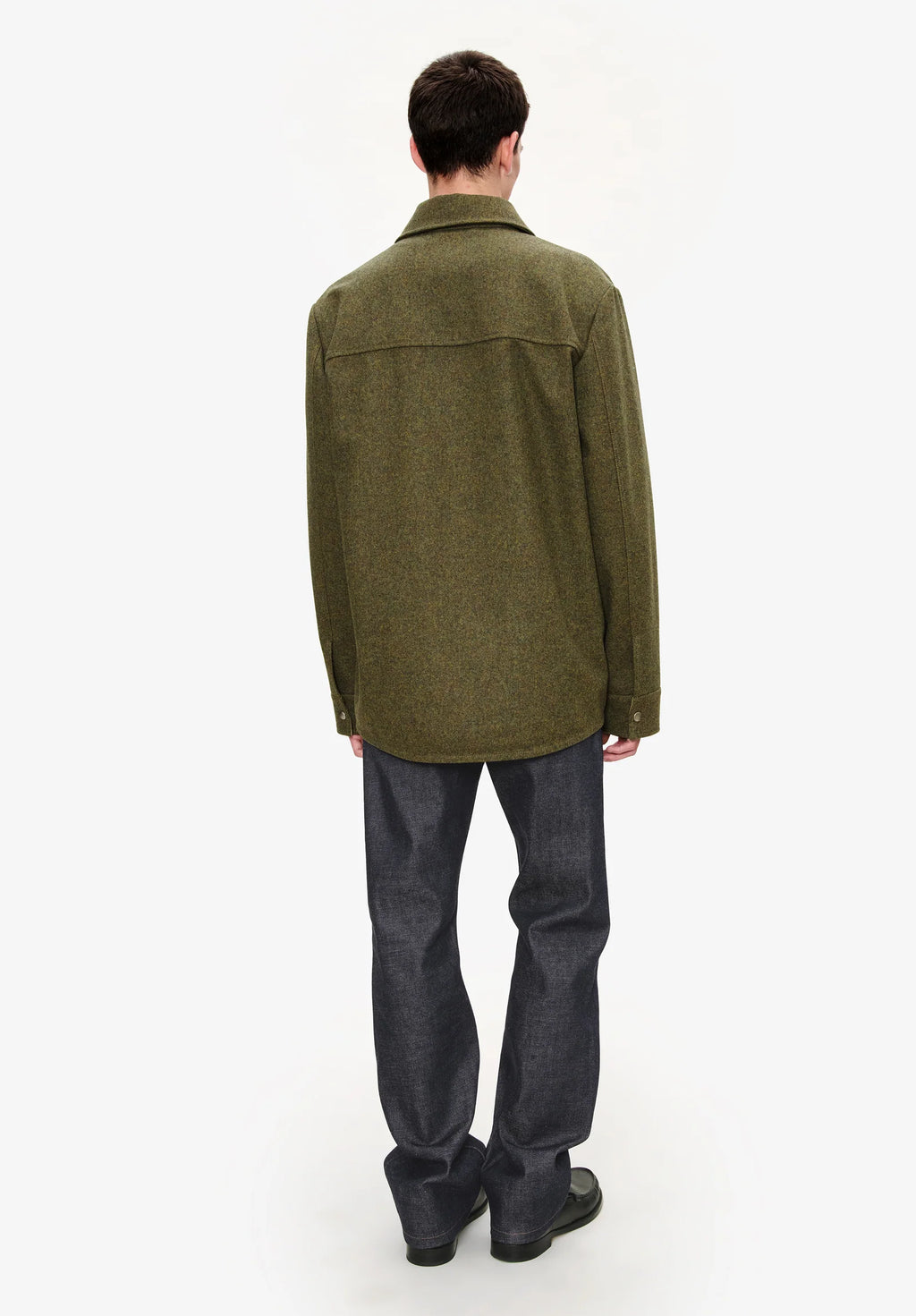 A.P.C. - Surchemise à boutons pressions Vert Chine