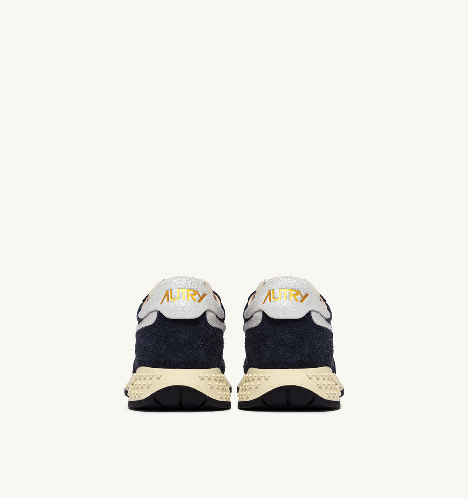 AUTRY - Basket Reelwind en nylon et daim Space Bleu Marine