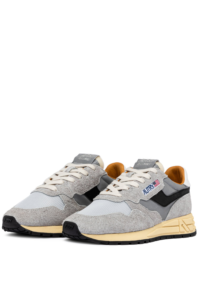 AUTRY - Basket Reelwind en suede sand et nylon reflechissant