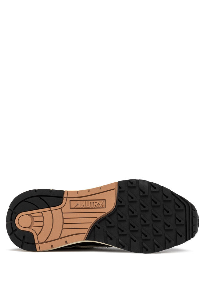 AUTRY - Basket Reelwind en daim et nylon noir et blanc