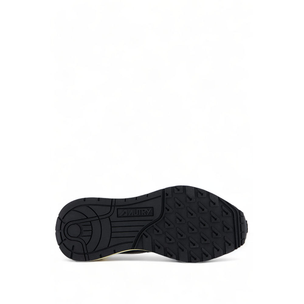 AUTRY - Basket Reelwind en daim et nylon beige et vert