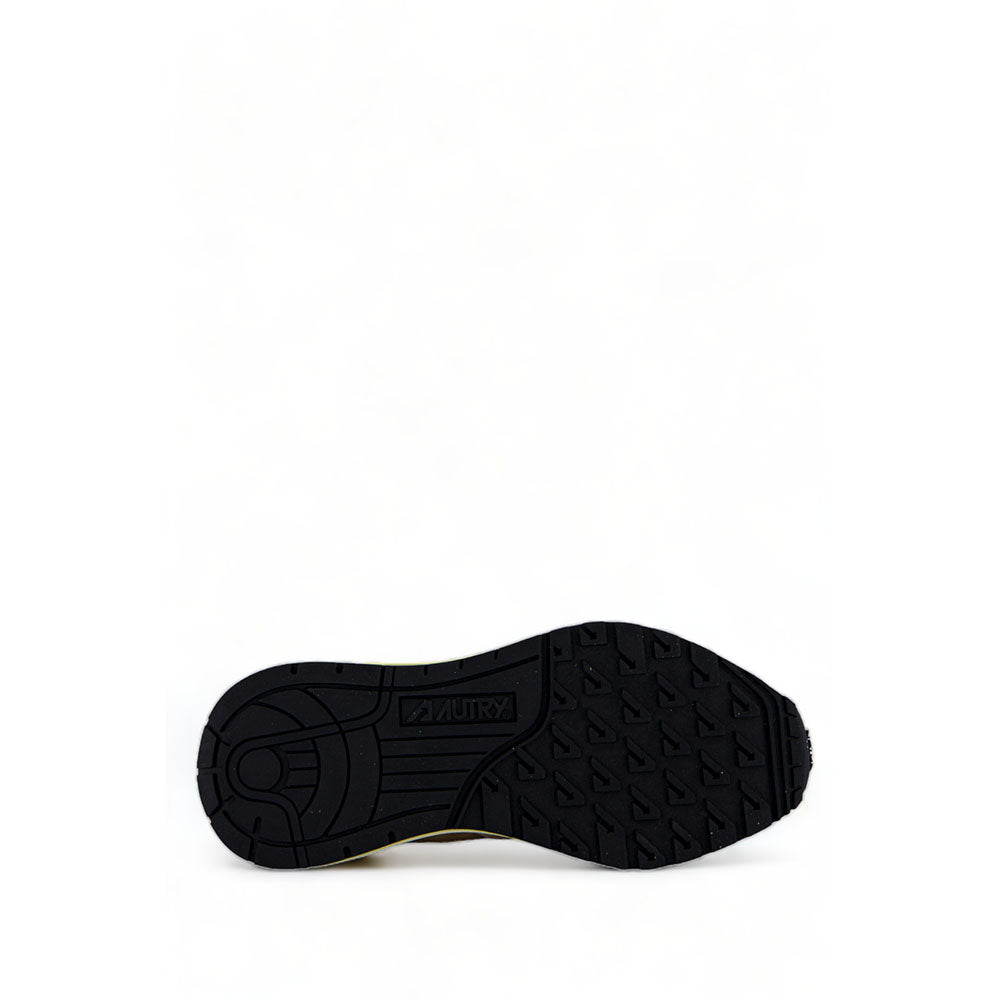 AUTRY - Basket Reelwind en daim et nylon pepper et blanc