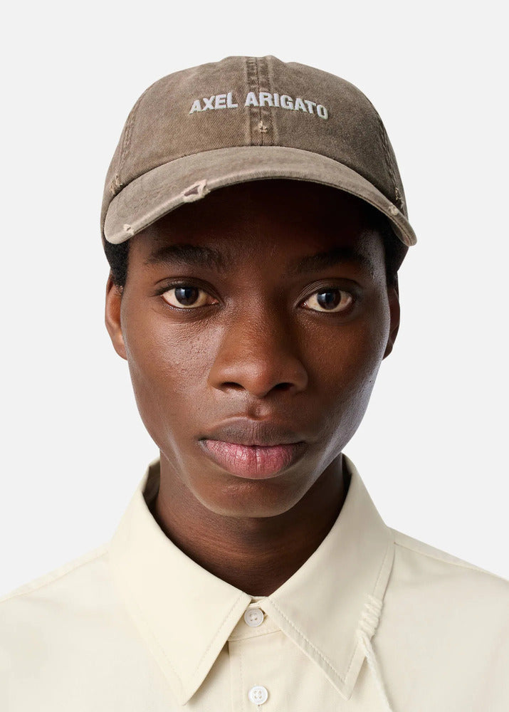 AXEL ARIGATO - Casquette AA logo Brown