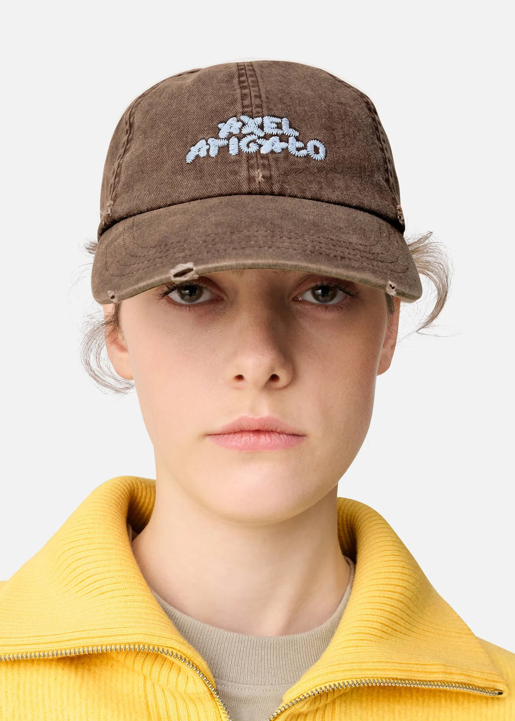 AXEL ARIGATO - Casquette Floral Washed Brown