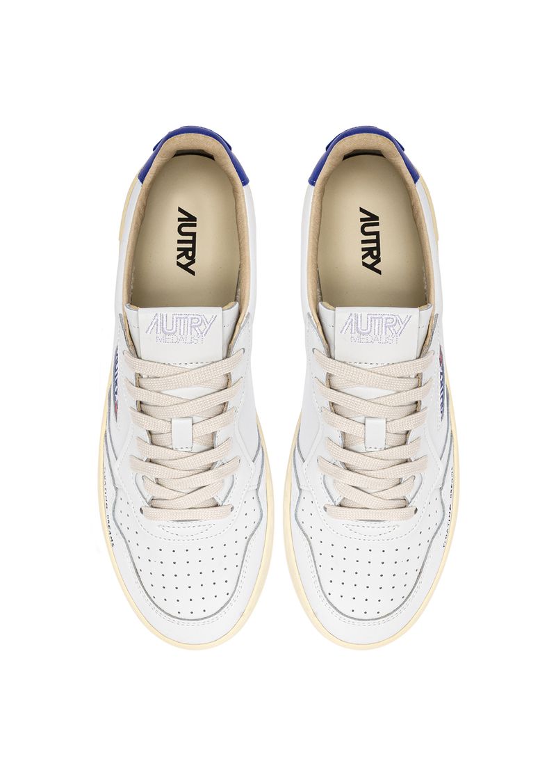AUTRY - Basket Medalist Low Leather/Dream White/BeaBlue