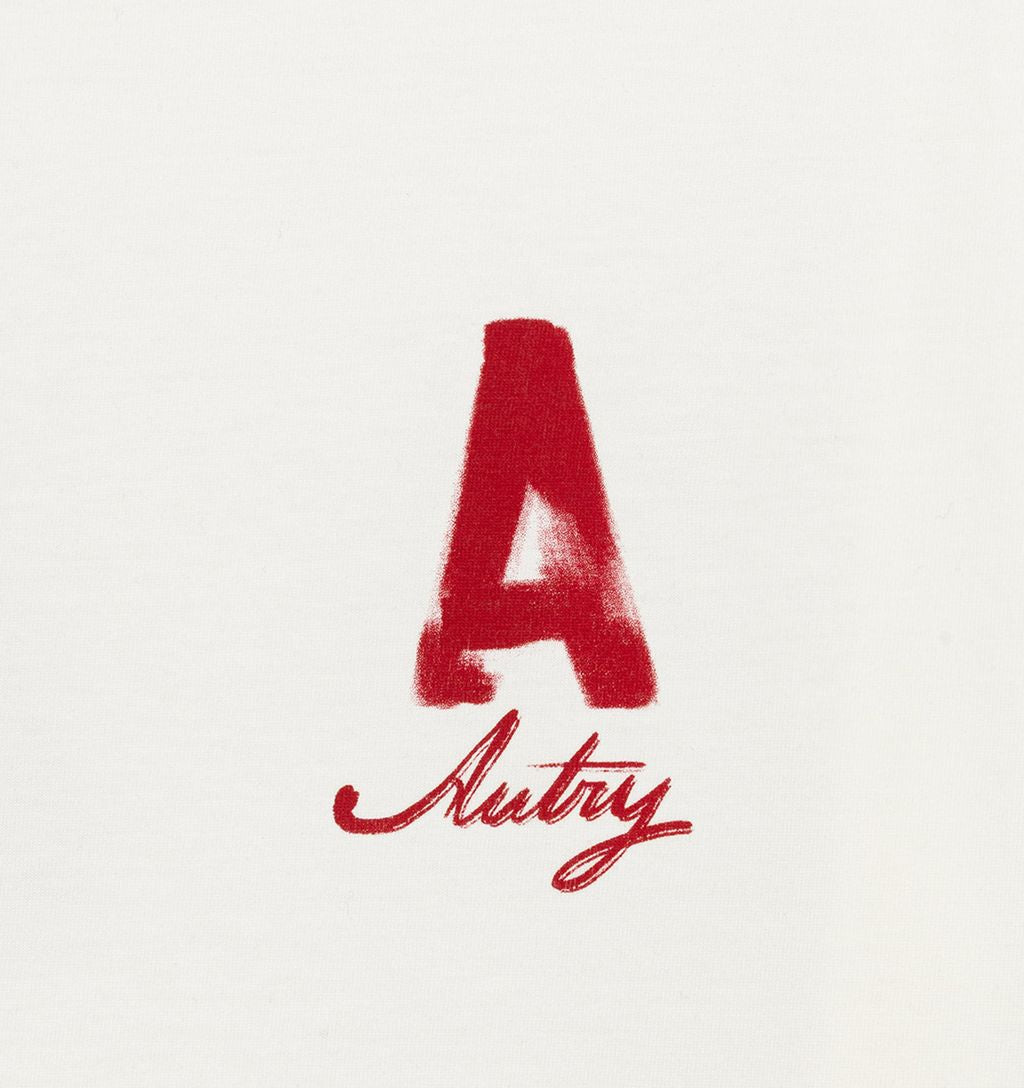 Autry - T-Shirt Unisex Heritage Effet Usé Blanc