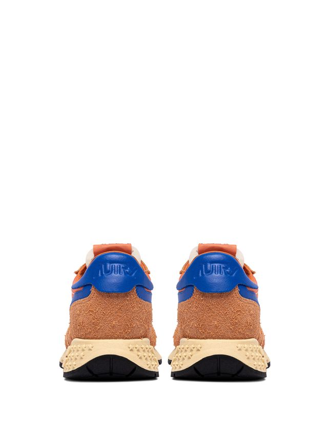 AUTRY - Basket Reelwind en daim et nylon / mesh Canov/StBlue