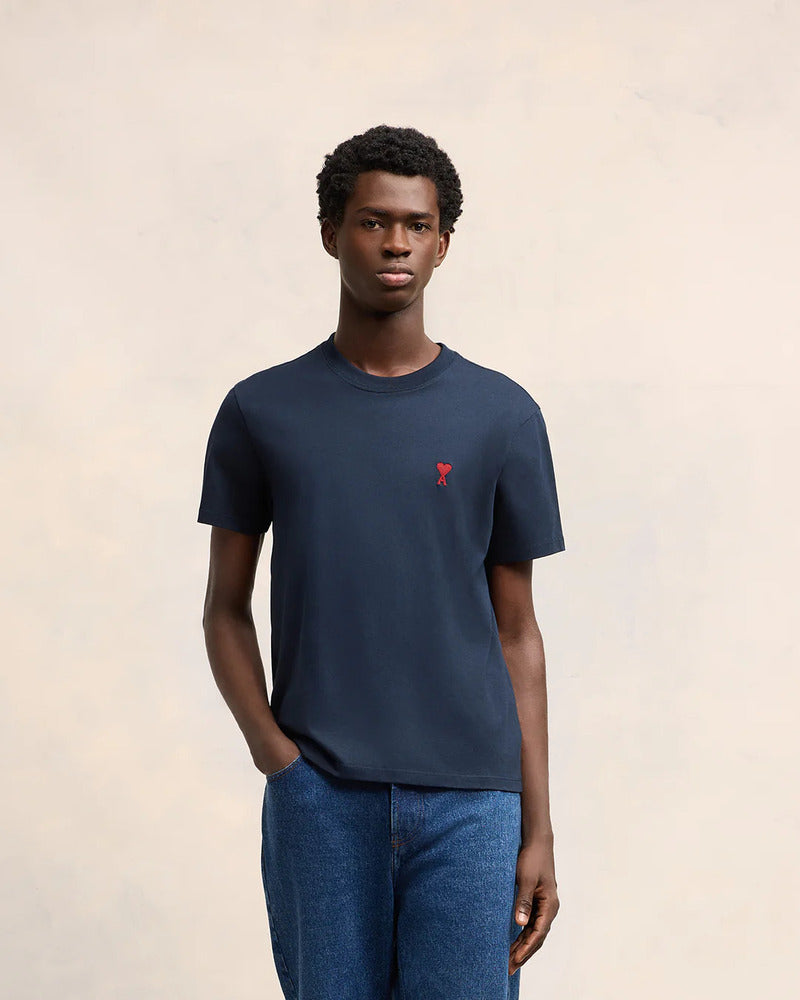 AMI -T-Shirt Ami de coeur Bleu marine