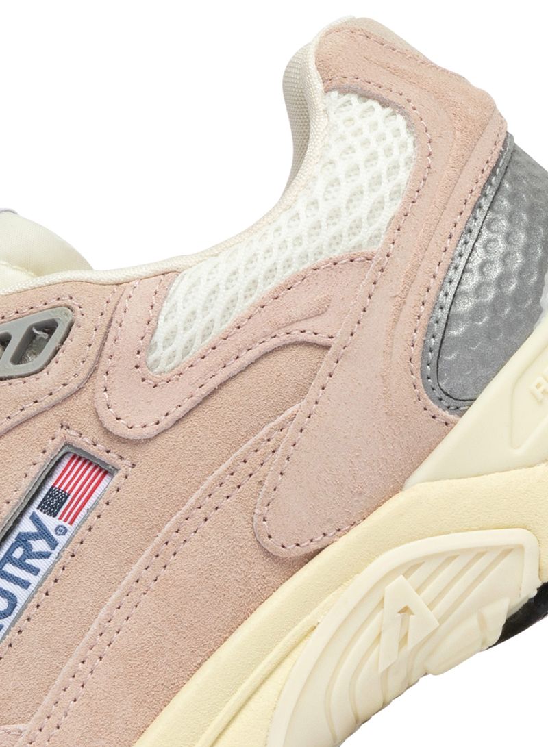 AUTRY - Basket Hyperway Mesh et suède Silk/Sliver