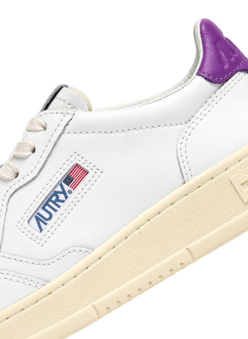 AUTRY - Basket Medalist Low cuir blanc / D Berry