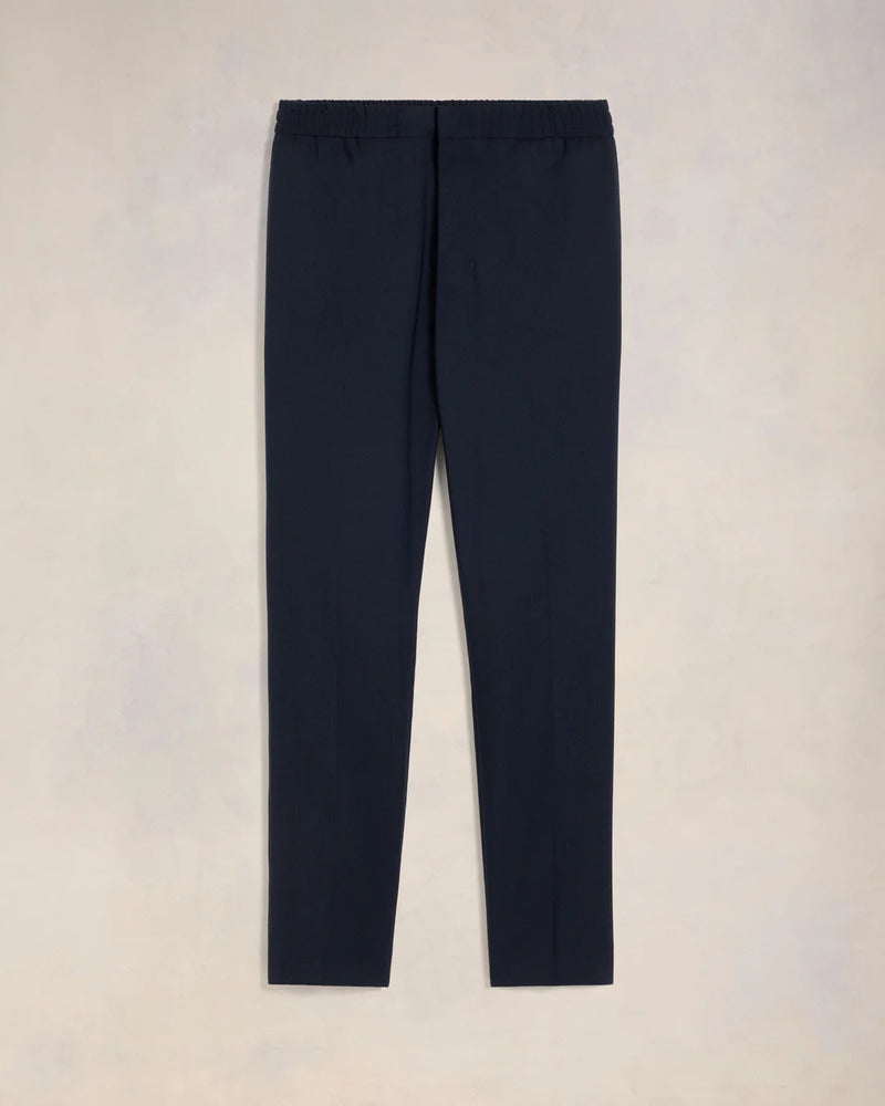 AMI - Pantalon taille elastiquée marine