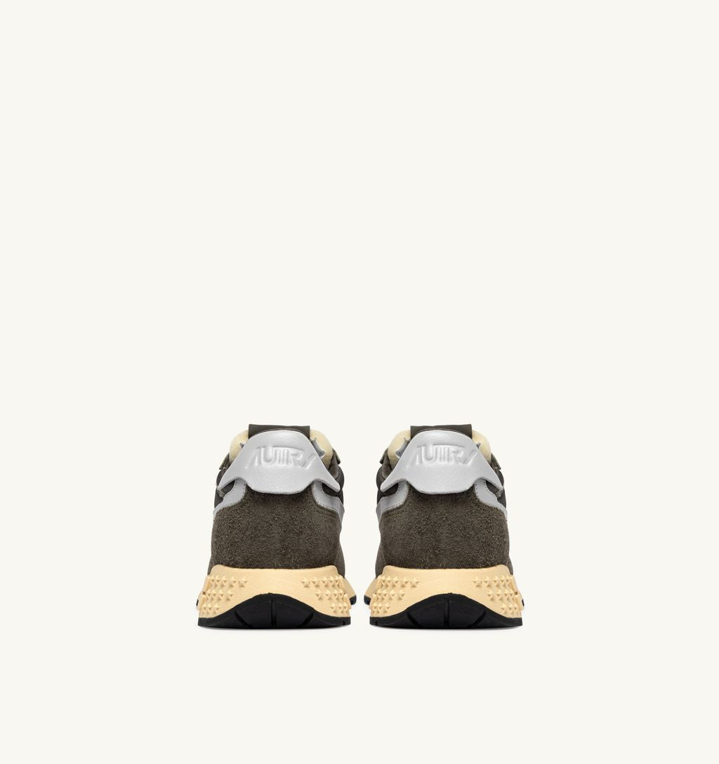 AUTRY - Basket Reelwind en Suede/Net Olive/Harbmist