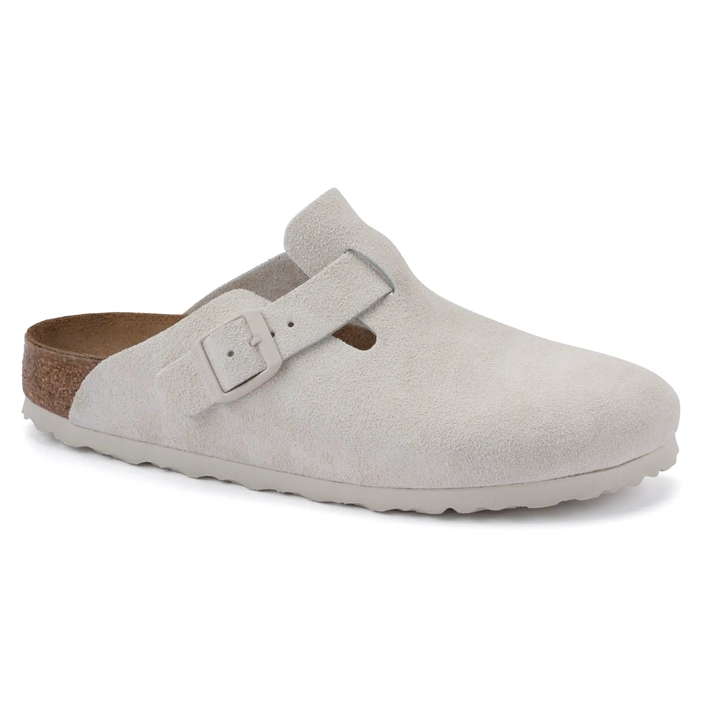 BIRKENSTOCK - Boston Suede Antique White
