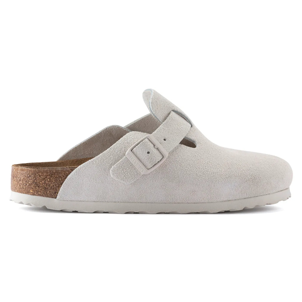 BIRKENSTOCK - Boston Suede Antique White