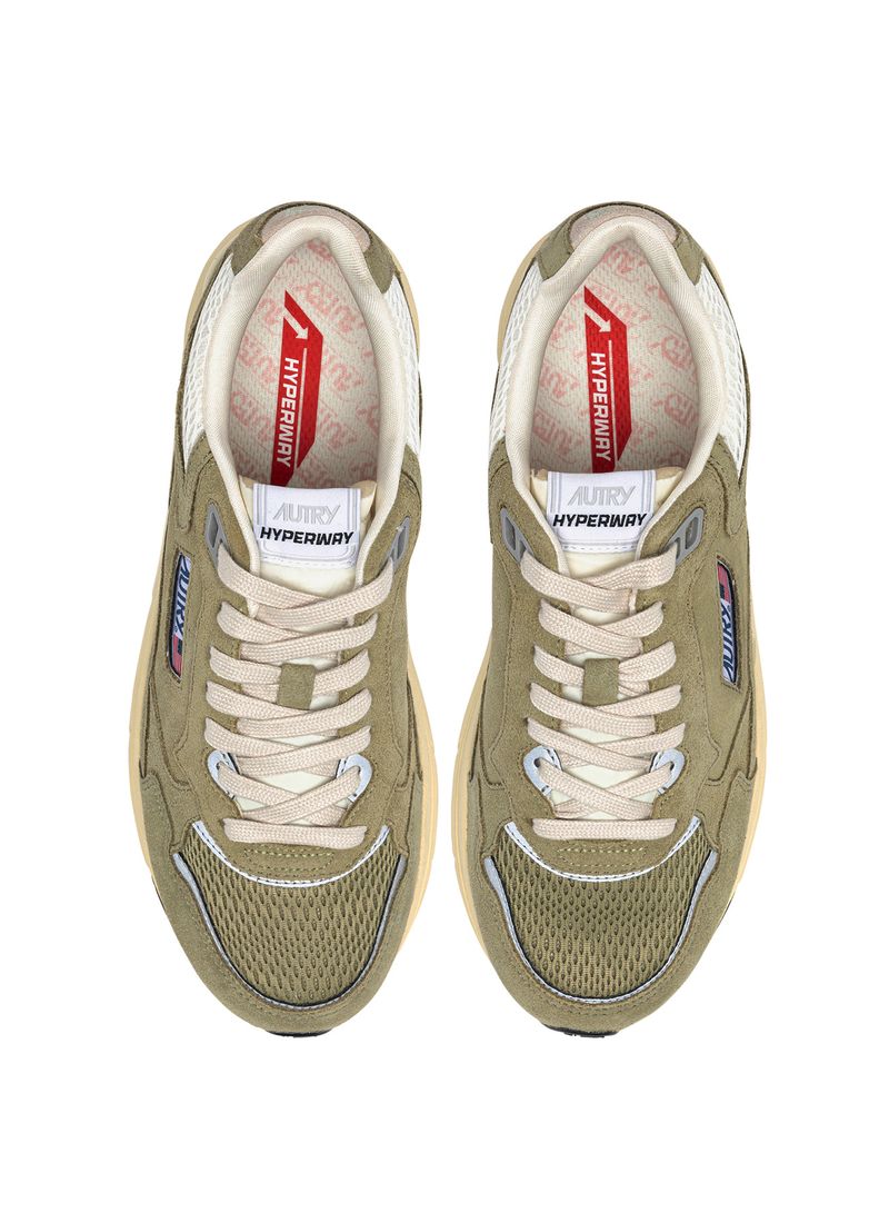 AUTRY - Basket Hyperway Suede/mesh GreyGreen/Silver