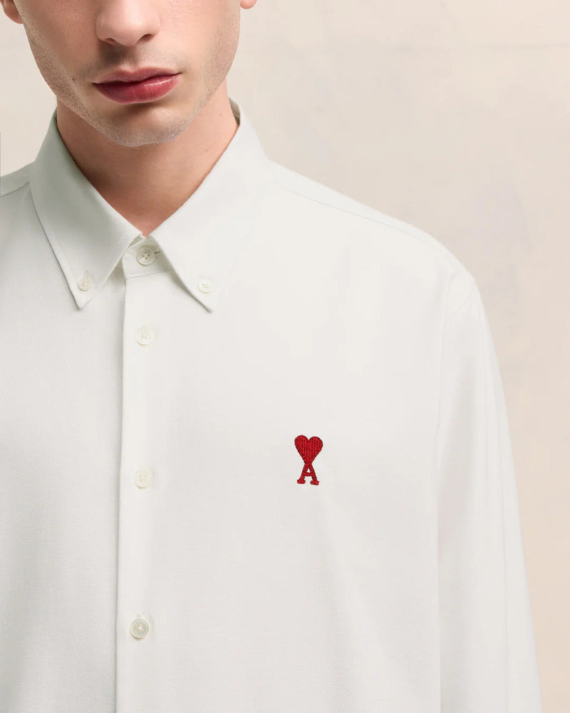AMI - Chemise Ami de coeur Blanc naturel