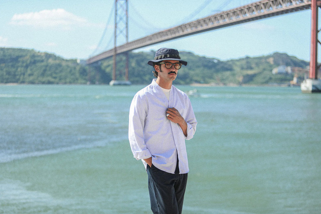 Drapeau Noir - Cardigan Shirt Oxford Stripes