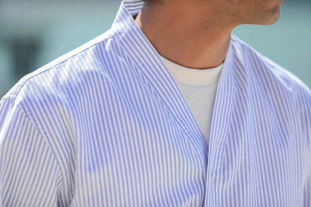 Drapeau Noir - Cardigan Shirt Oxford Stripes