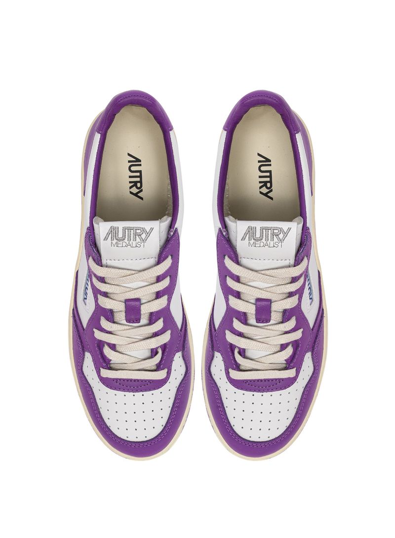 AUTRY - Basket Medalist Low Bicolor White/DBerry