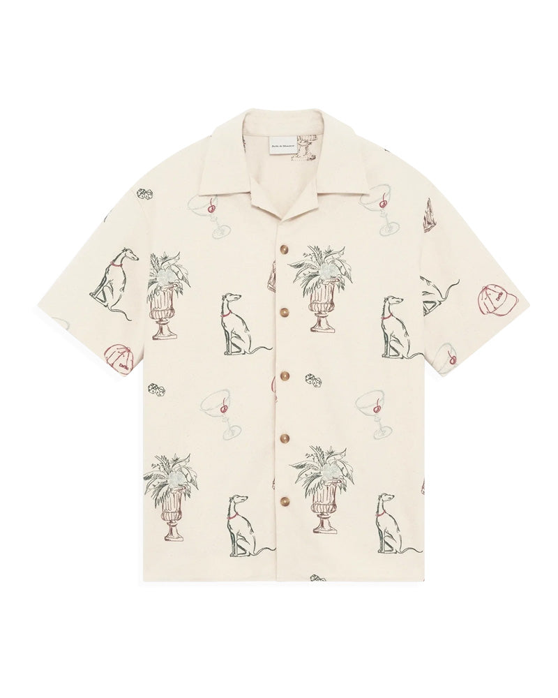 Drôle de Monsieur - La Chemise Brodée Country Club Ecru