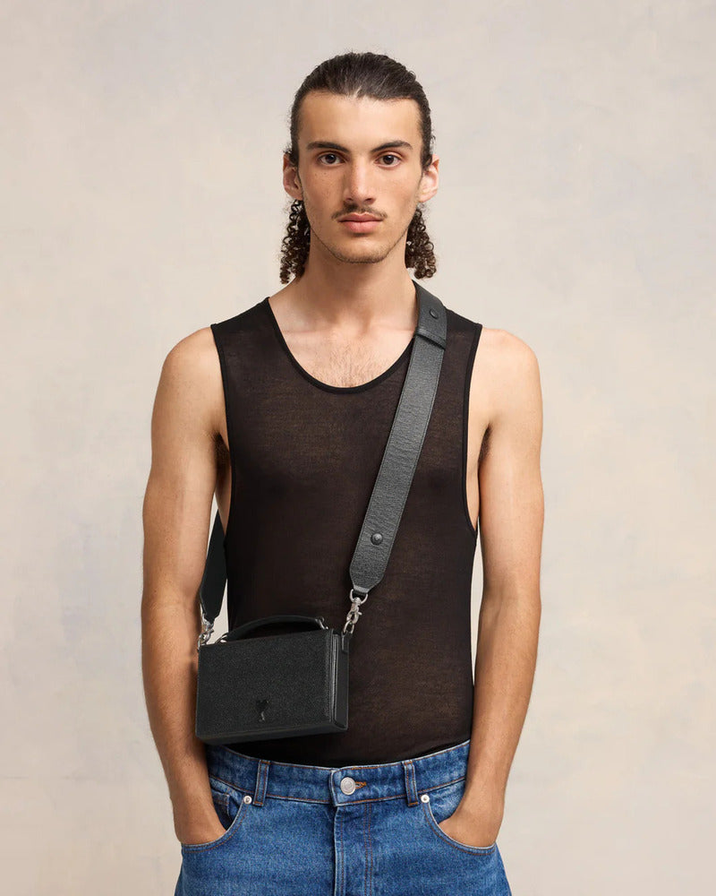 AMI - Sac lunch box Ami de coeur noir