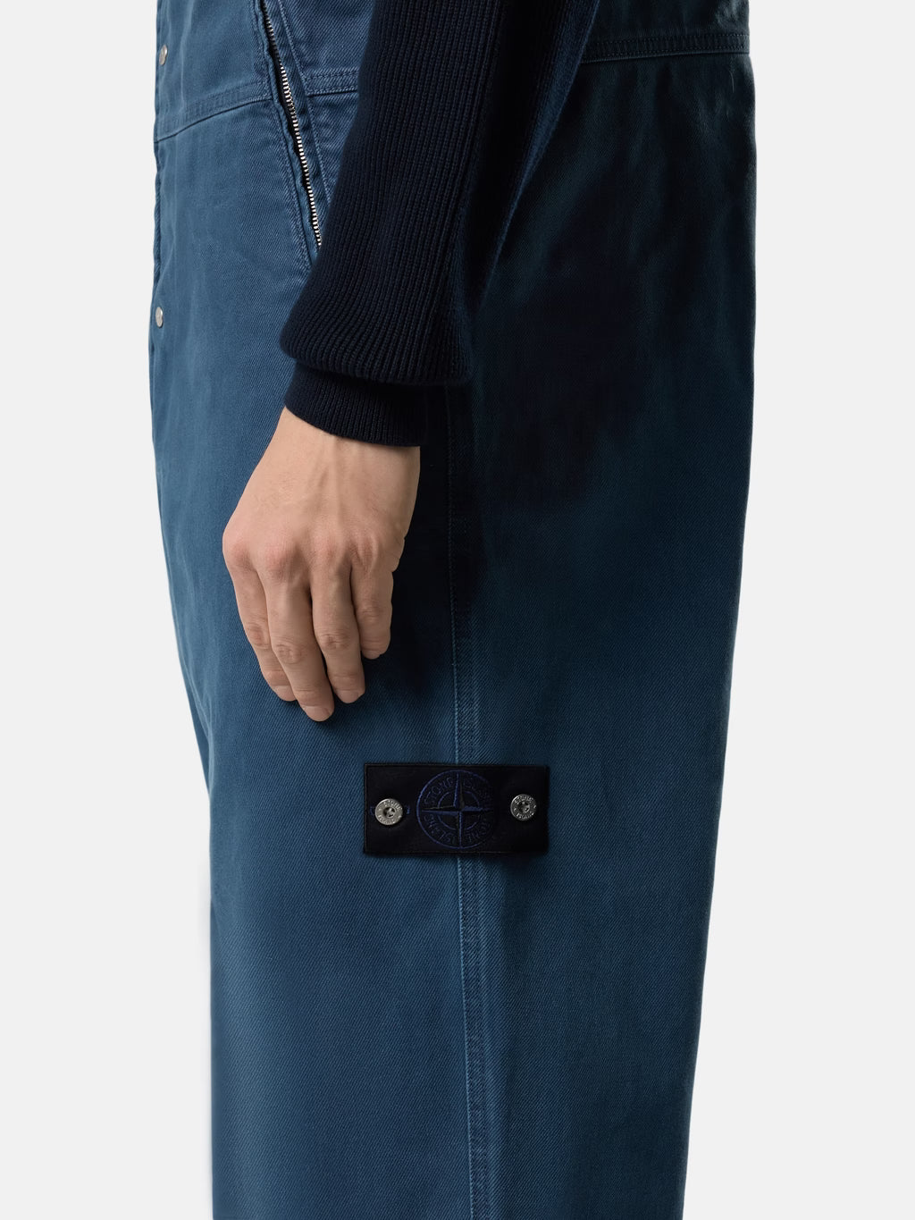 Stone Island - F100001 Salopette ample à poches Indigo