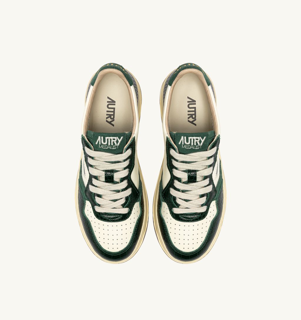 AUTRY - Basket Medalist Low Leat/Coprint Mrsh/Green