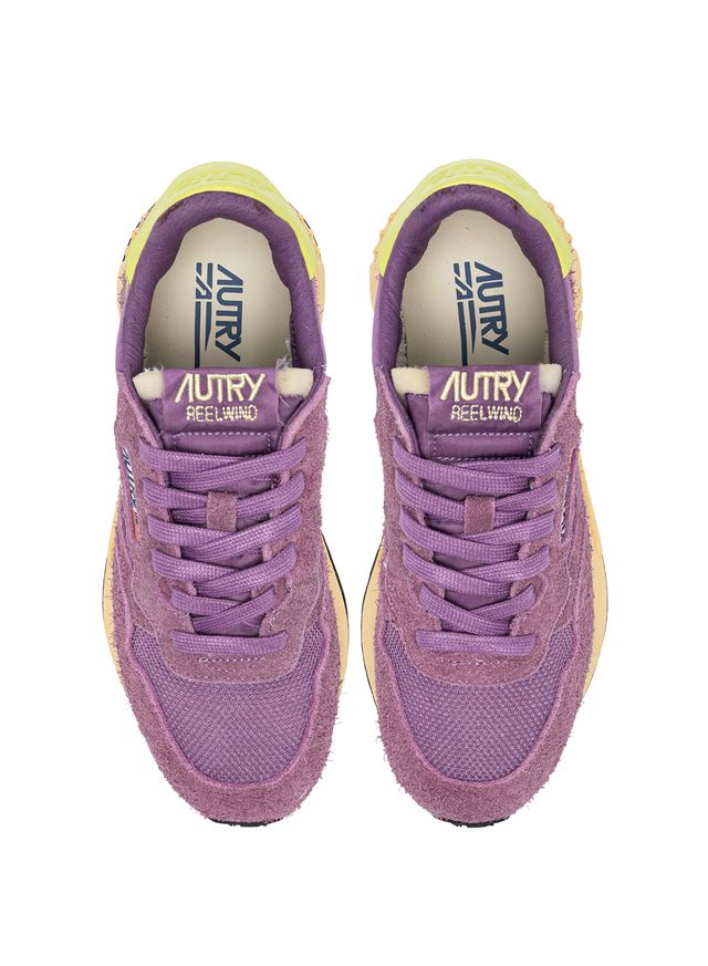 AUTRY - Basket Reelwind en daim et nylon Flor/DaiqGr