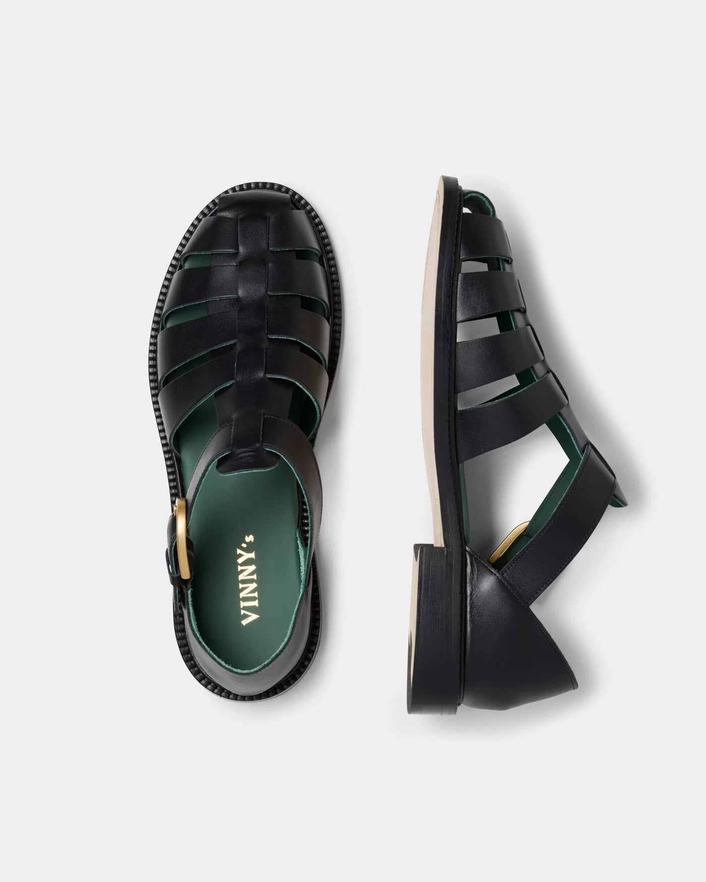 Vinny's - Chaussure Fisherman Sandal Black