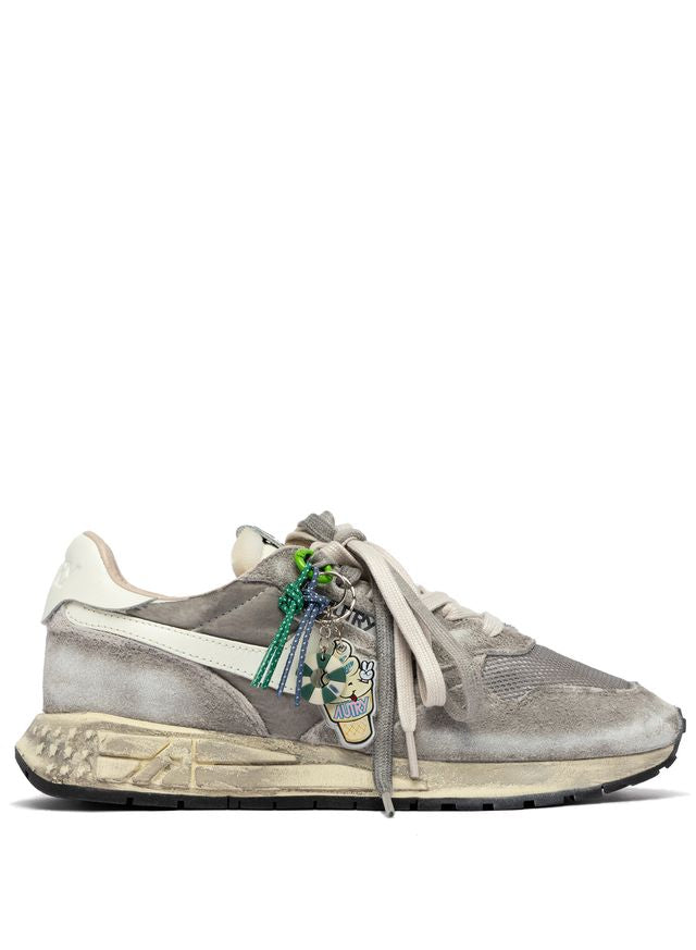 AUTRY - Basket Super Vintage Reelwind Suede/Nylon Black/White