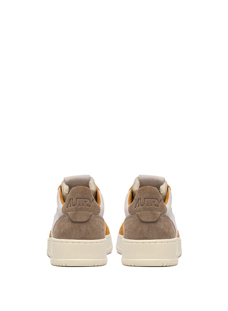AUTRY - Basket Medalist Low Tricolor suede Brnmus/Amt