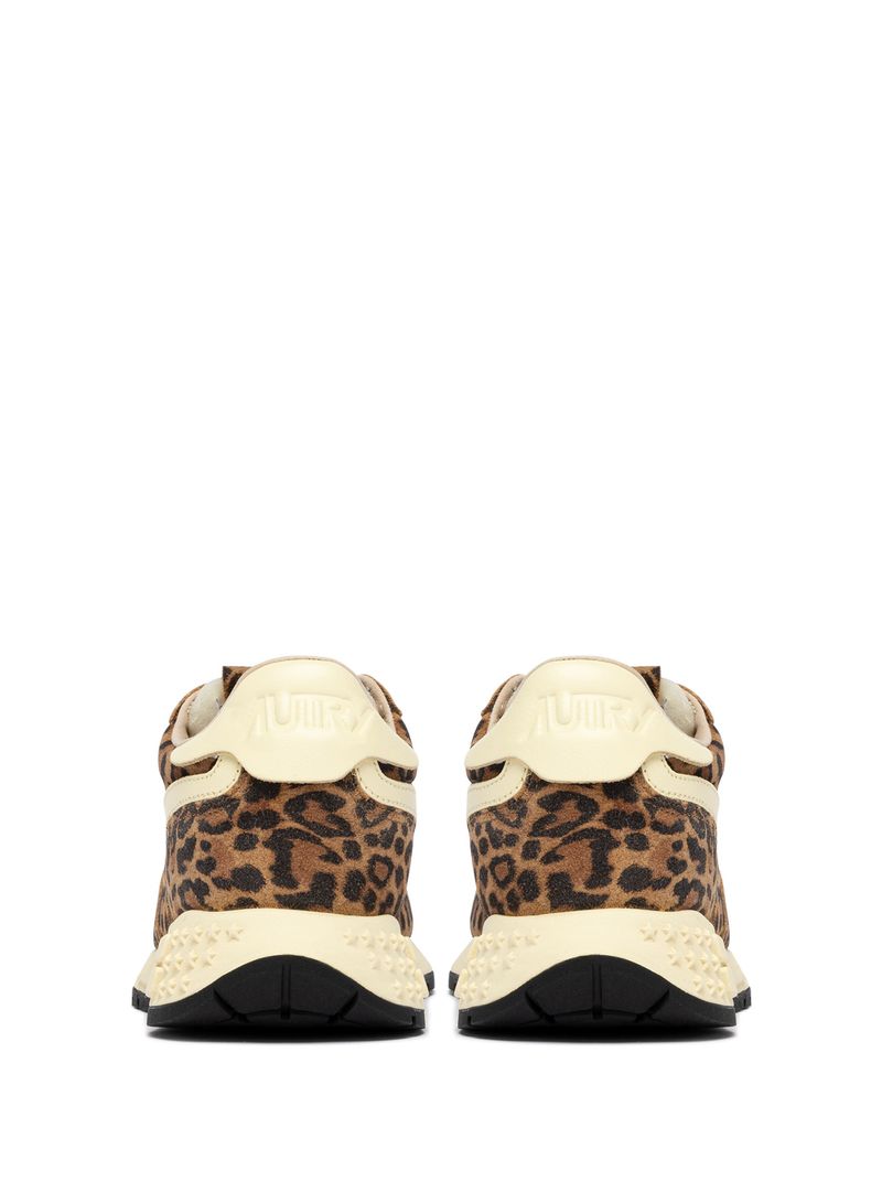 AUTRY - Basket Reelwind SuedeLeo/Leather Leopard/rut