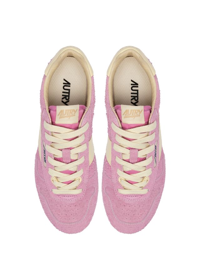 AUTRY - Basket Windspin en daim et cuir RosePM/Rut