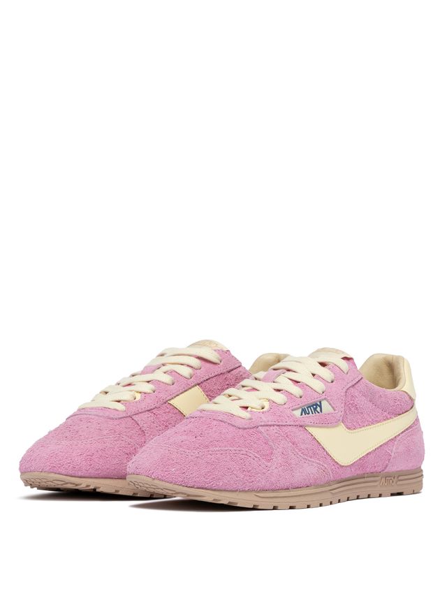 AUTRY - Basket Windspin en daim et cuir RosePM/Rut