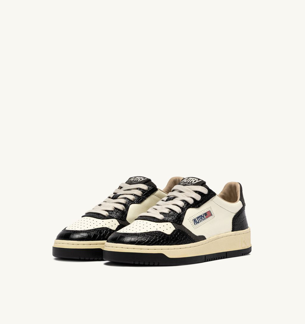 AUTRY - Basket Medalist Low Leat/Coprint Mrsh/Black