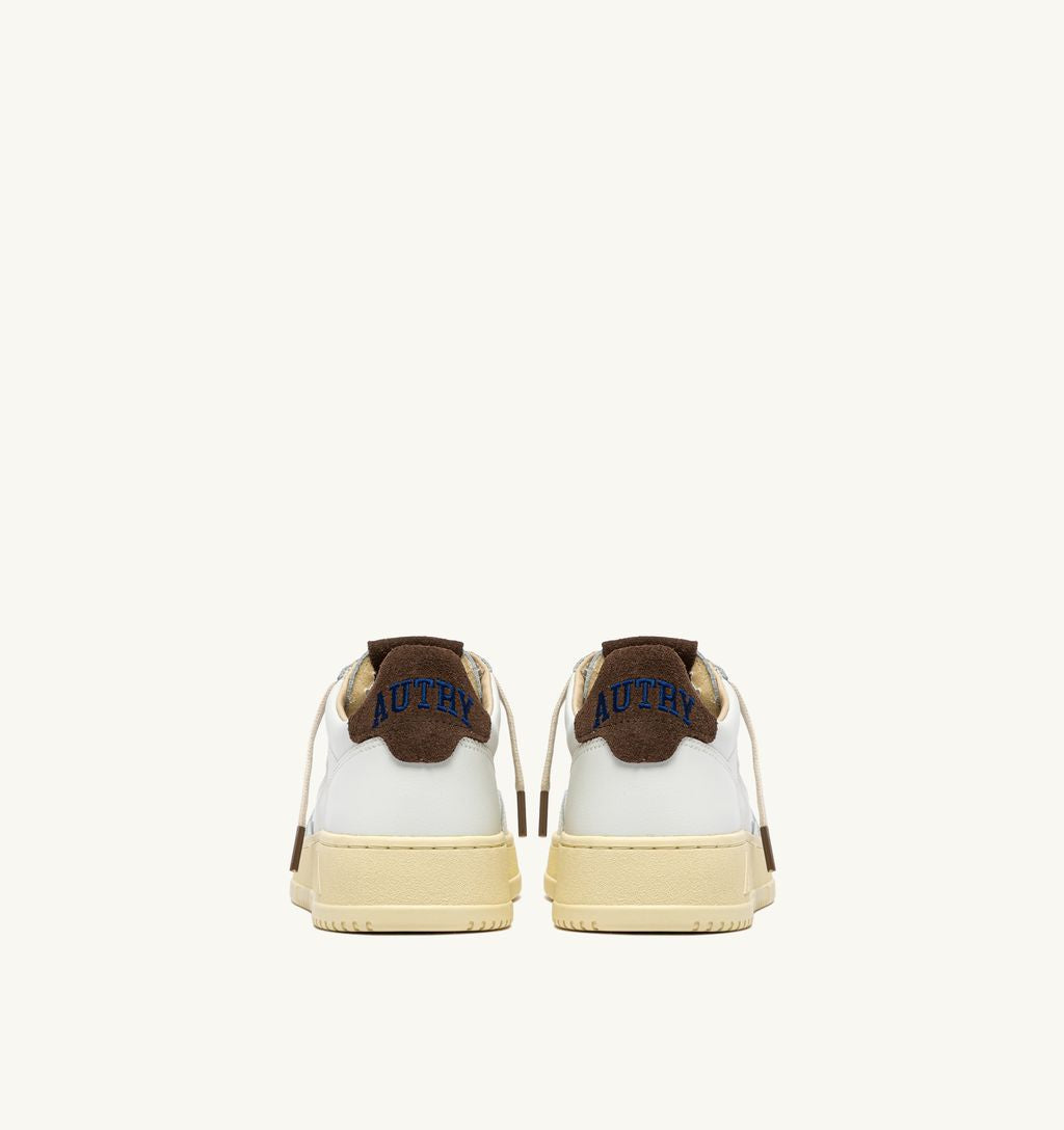 AUTRY - Basket Medalist Low cuir/College White/Chocolat